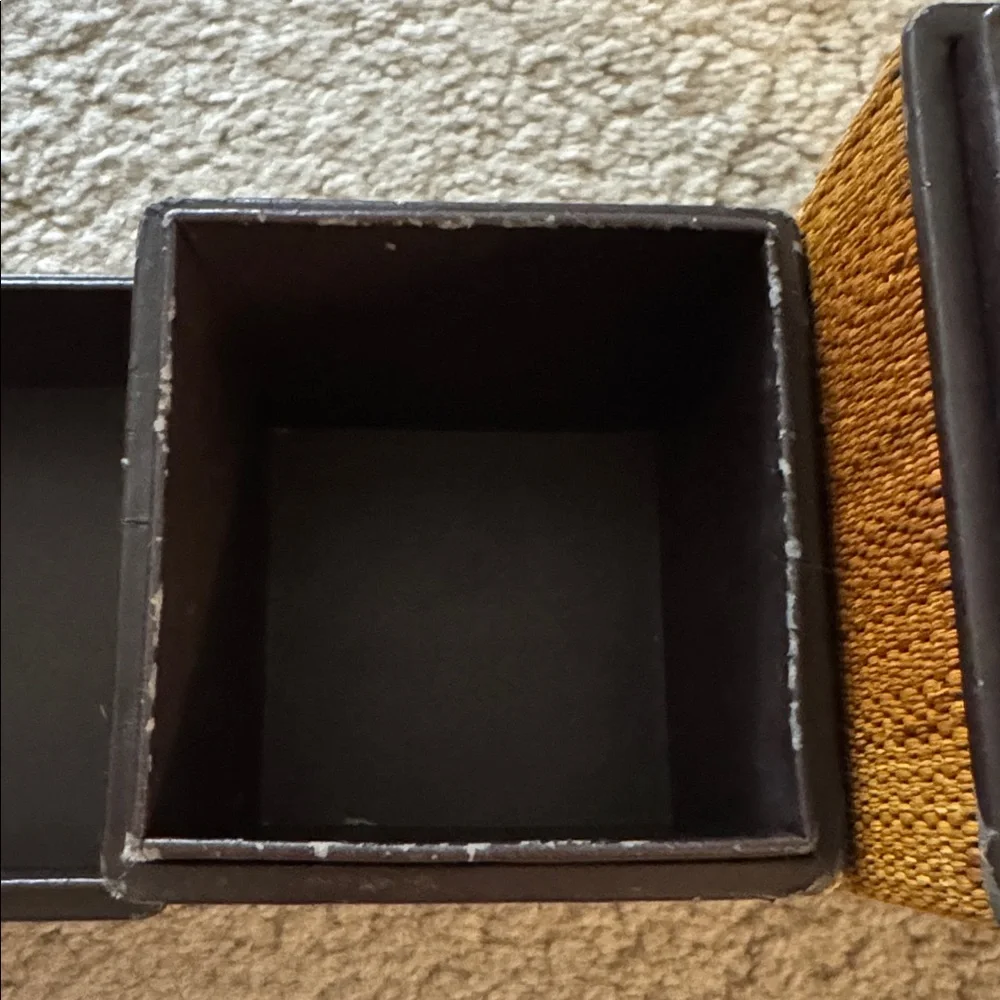 Woven Tan Storage Boxes set from Restoration hardware (tall, medium and short)